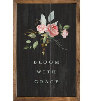 Bloom With Grace Flower Black